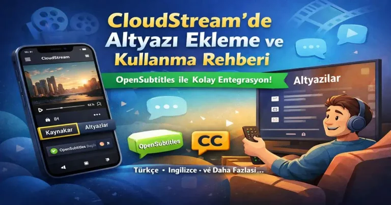 Opensubtitles ekleme, kullanma ve kapatma